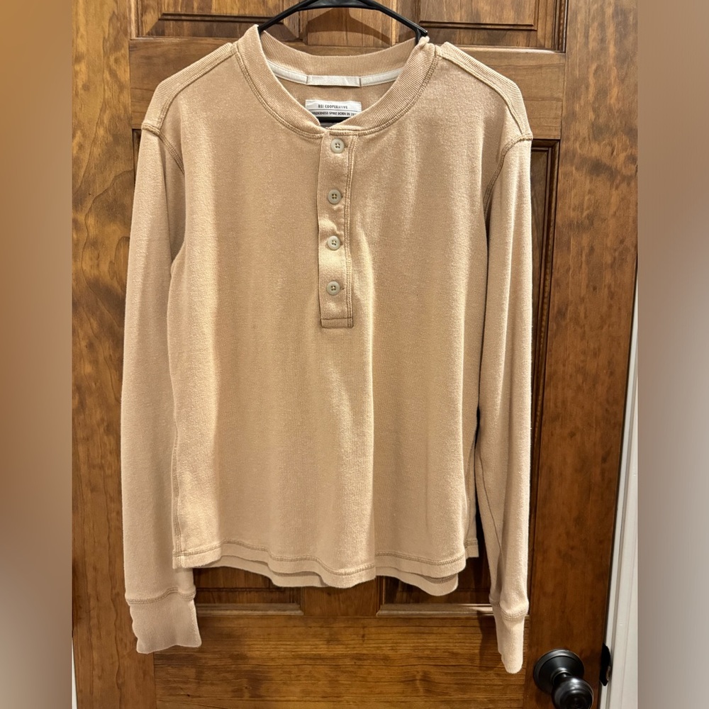 REI Farlands Henley, large, tan, women